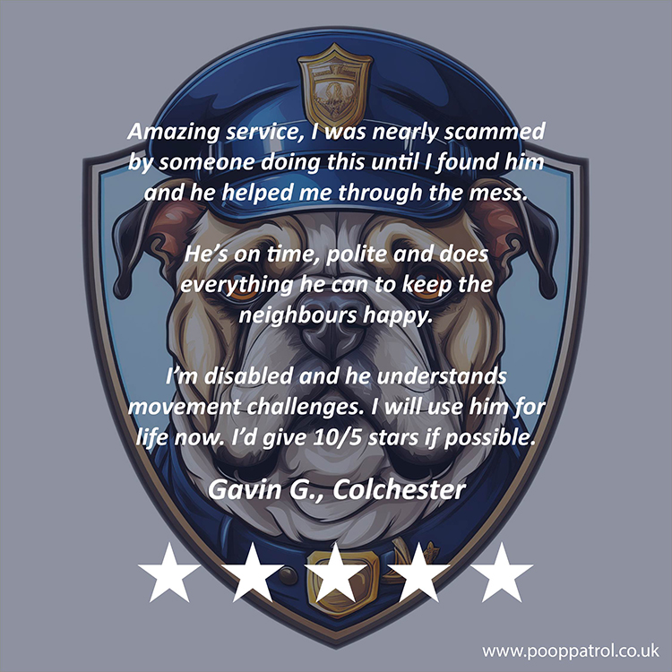 Read our amazing testimonial from Colchester client Gavin, giving us 10 out of 5 stars!
